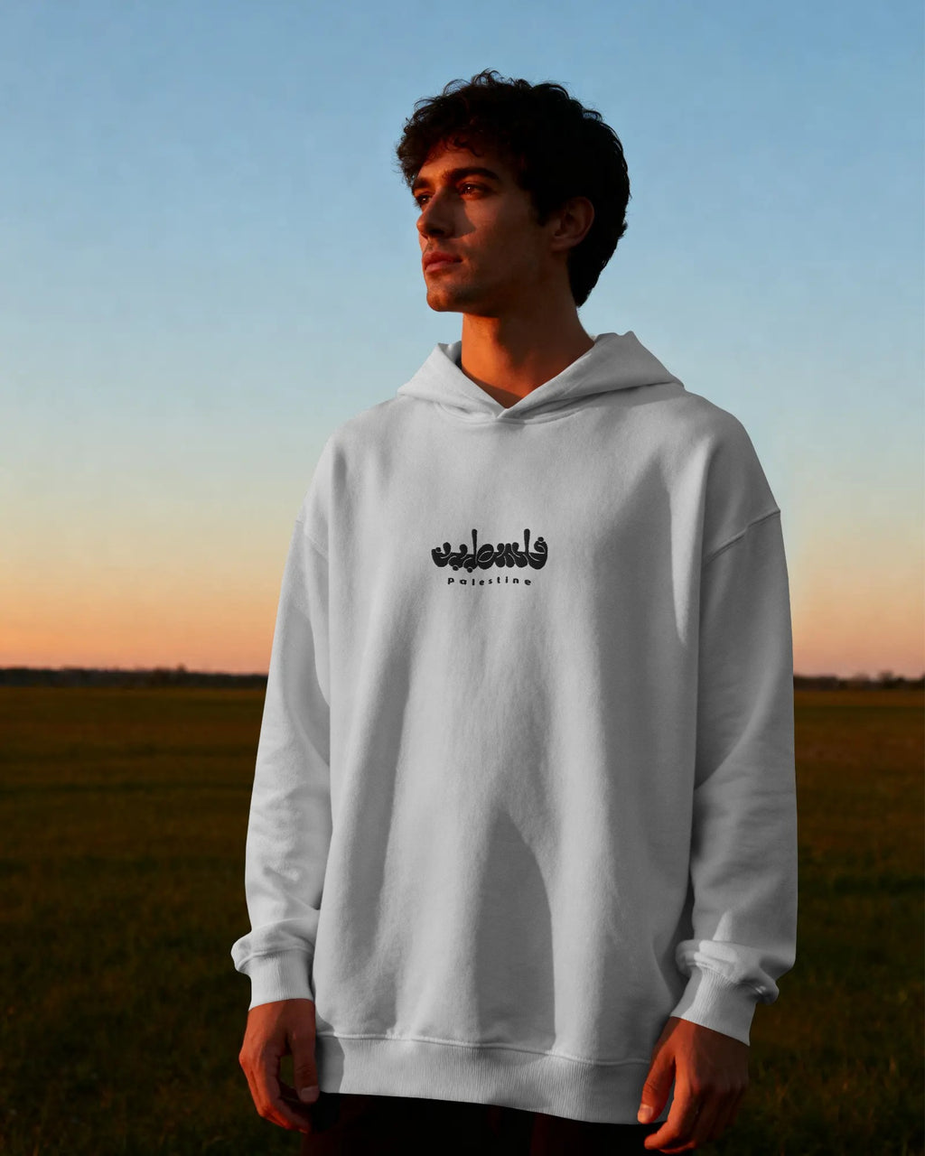 CIRCULAR CALLIGRAPHY — PALESTINE HOODIE